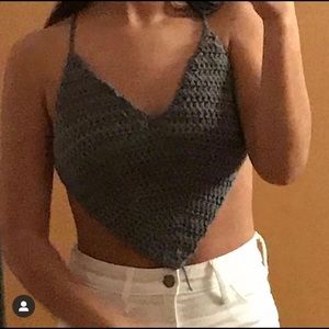 Heart shape crochet top